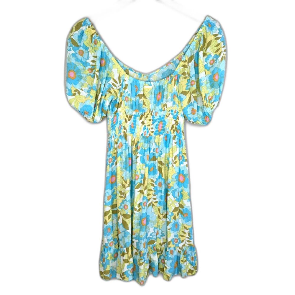 Billabong Beachy Mini Dress Size XS Tropical Floral Summer Vacation Surfer